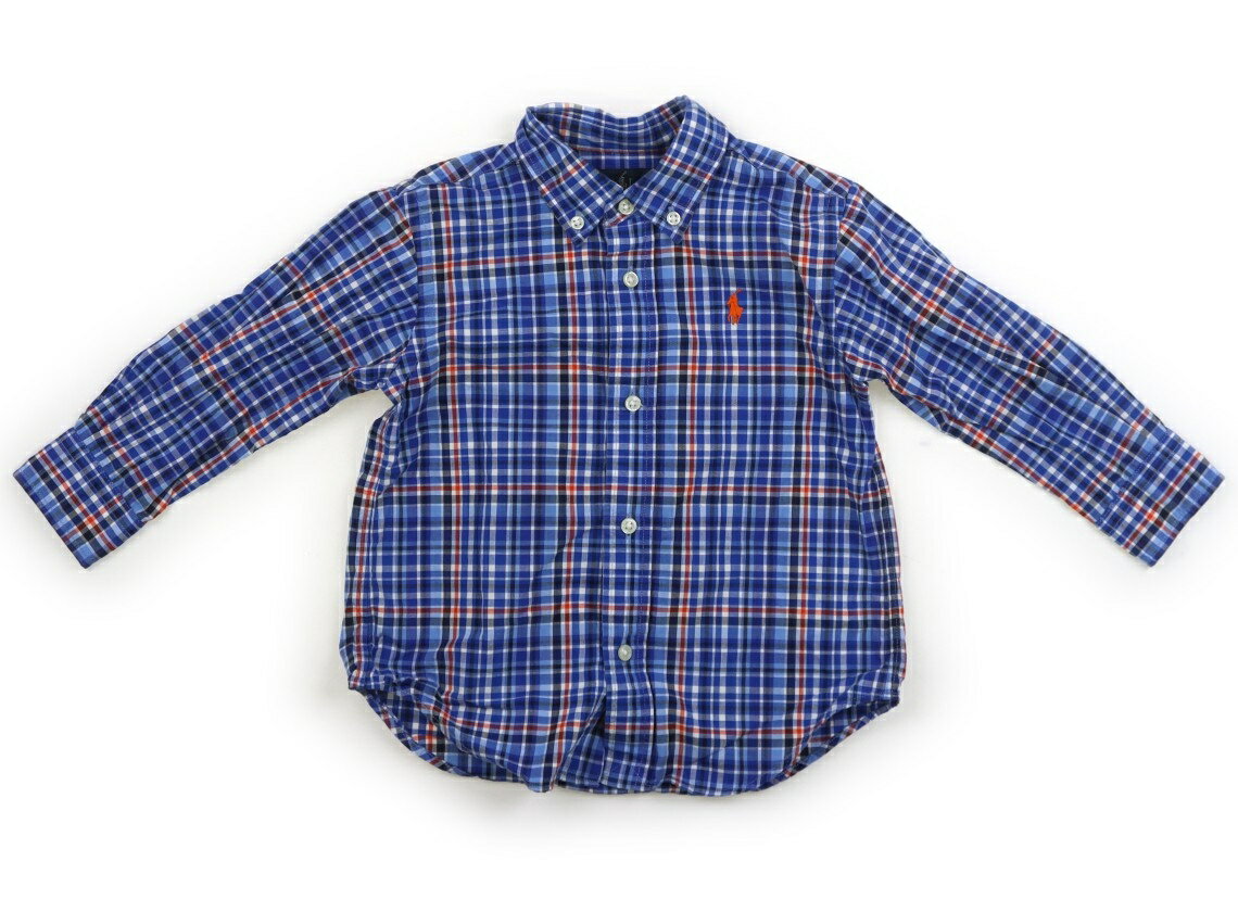 Rakuten - ラルフローレン Ralph Lauren シャツ・ブラウス 90 女の子 ブルー・レッド系チェック 子供服 ベビー服 キッズ アウトレット ユーズド 【中古】キッズ・ベビー・マタニティ