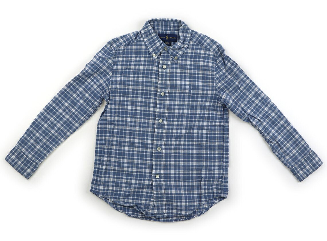 ラルフローレン Ralph Lauren シャツ・ブラウス 120 男の子 ブルーチェック 子供服 ベビー服 キッズ アウトレット ユーズド 【中古】キッズ・ベビー・マタニティ
