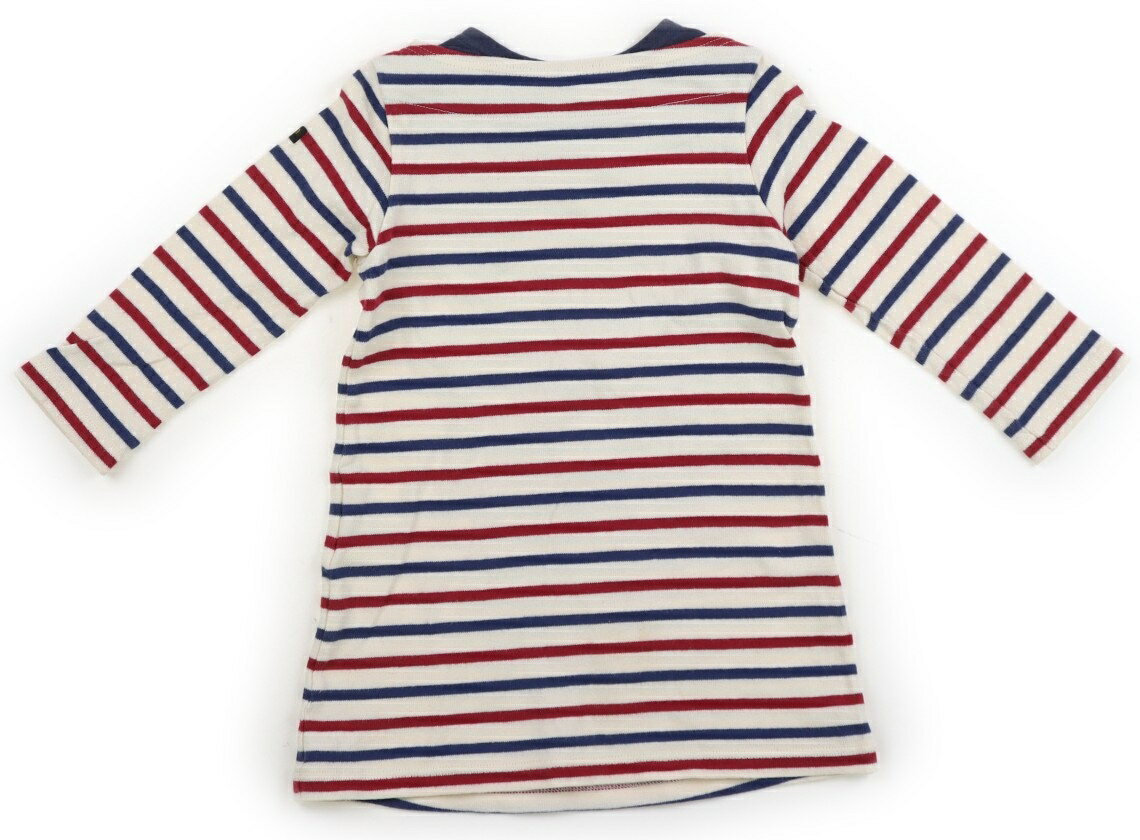ダブルB Double B ワンピース 90 女の子 オフホワイト・レッド・ネイビー 子供服 ベビー服 キッズ アウトレット ユーズド 【中古】キッズ・ベビー・マタニティ