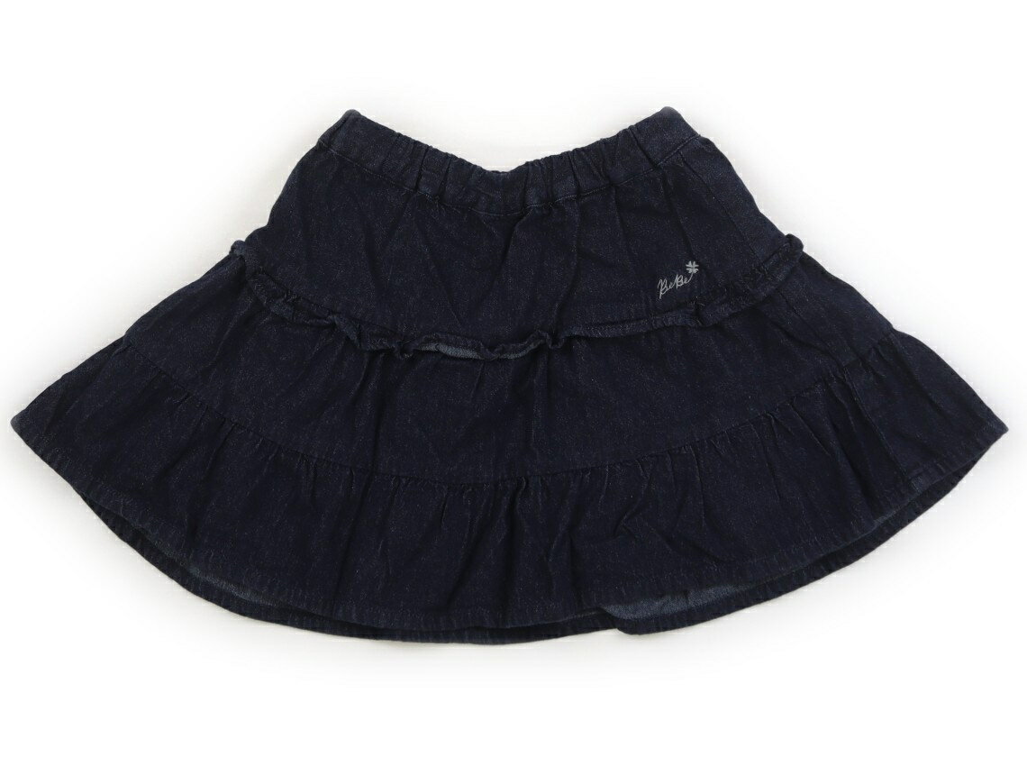 べべ BeBe スカート 120 女の子 インディゴブルー 子供服 ベビー服 キッズ アウトレット ユーズド 【中古】キッズ・ベビー・マタニティ