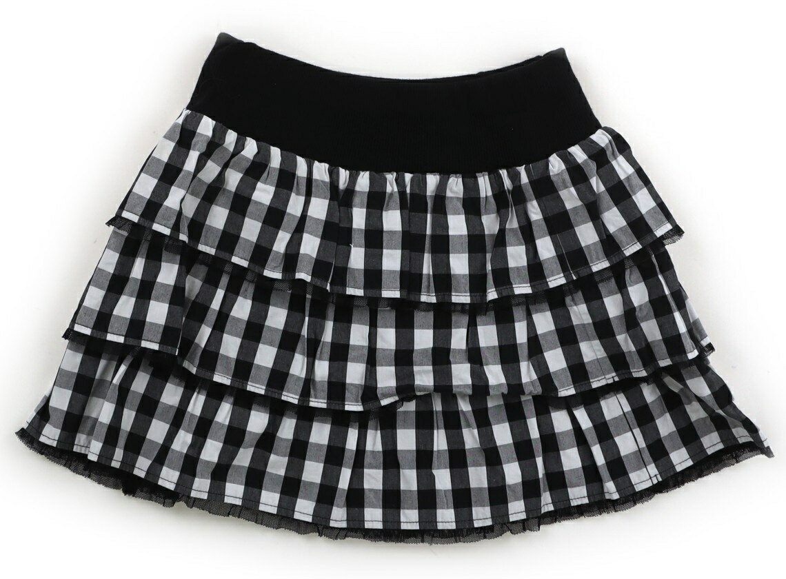 べべ BeBe スカート 120 女の子 黒白チェック 子供服 ベビー服 キッズ アウトレット ユーズド 【中古】キッズ・ベビー・マタニティ