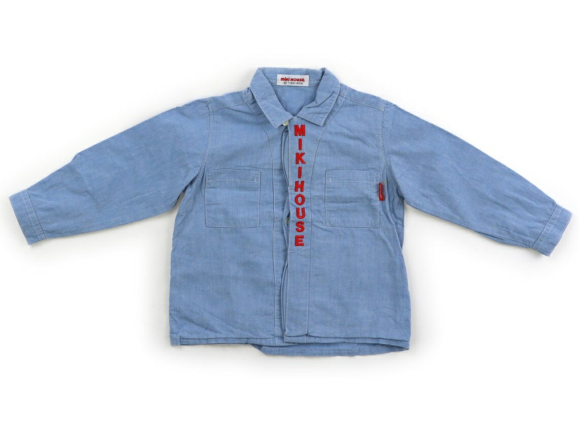 　ブランド 　miki HOUSE(ミキハウス) 　カテゴリー 　シャツ・ブラウス 　サイズ 　90サイズ 　色 　サックス 　状態 　★★★ 　記名 　なし 　ジャンル 　Boy シャンブレー素材。左のアームホールに複数のシミあり。前立てにヨレがりますが、まだお使いいただけそうです。 ＊【状態】【サイズ】に関しての詳しい説明はこちら