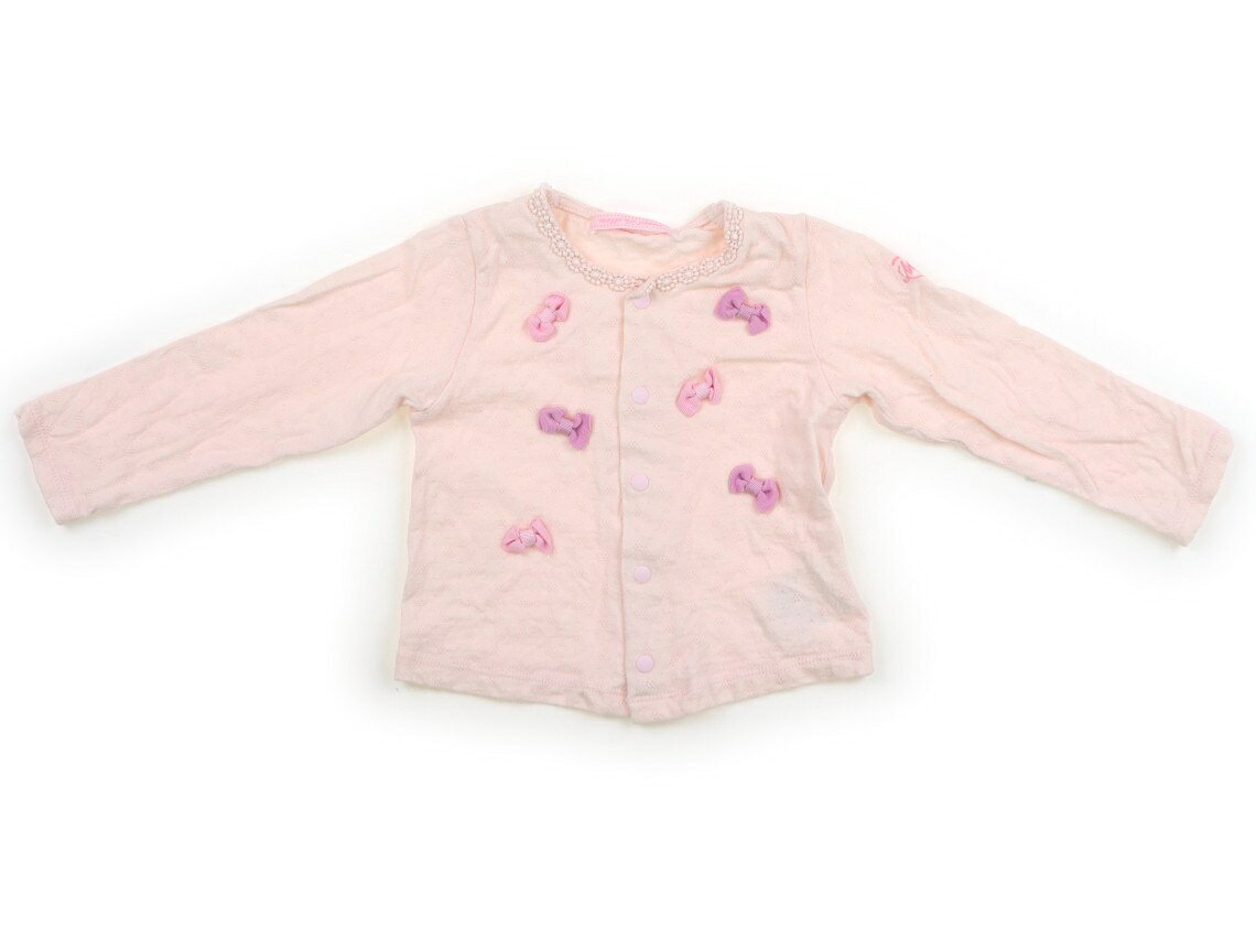 メゾピアノ mezzo piano カーディガン 70 女の子 パステルピンク 子供服 ベビー服 キッズ アウトレット ユーズド 【中古】キッズ・ベビー・マタニティ