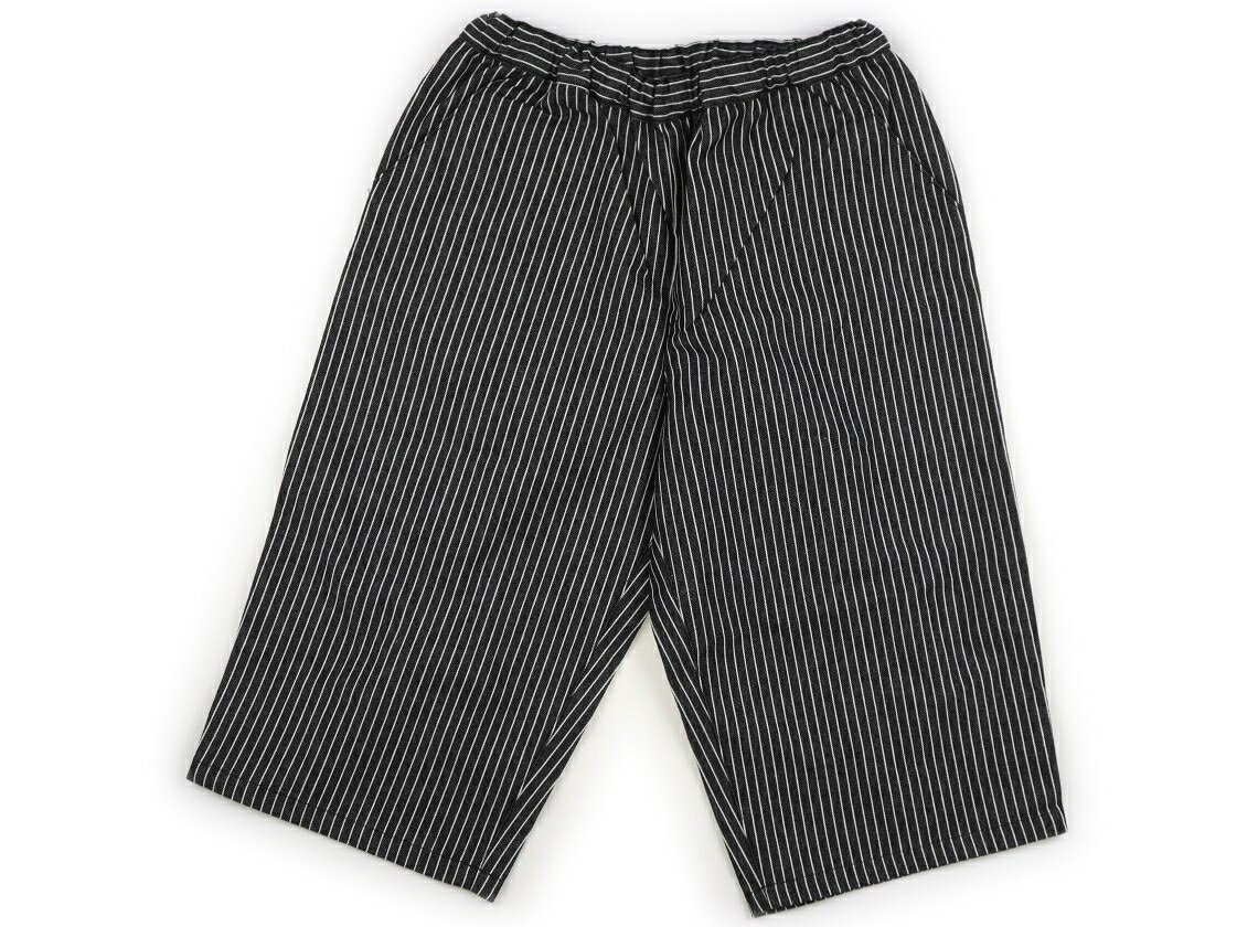 アニエスベー agnes.b ハーフパンツ 140 女の子 ブラック×ホワイトストライプ 子供服 ベビー服 キッズ アウトレット ユーズド 【中古】キッズ・ベビー・マタニティ