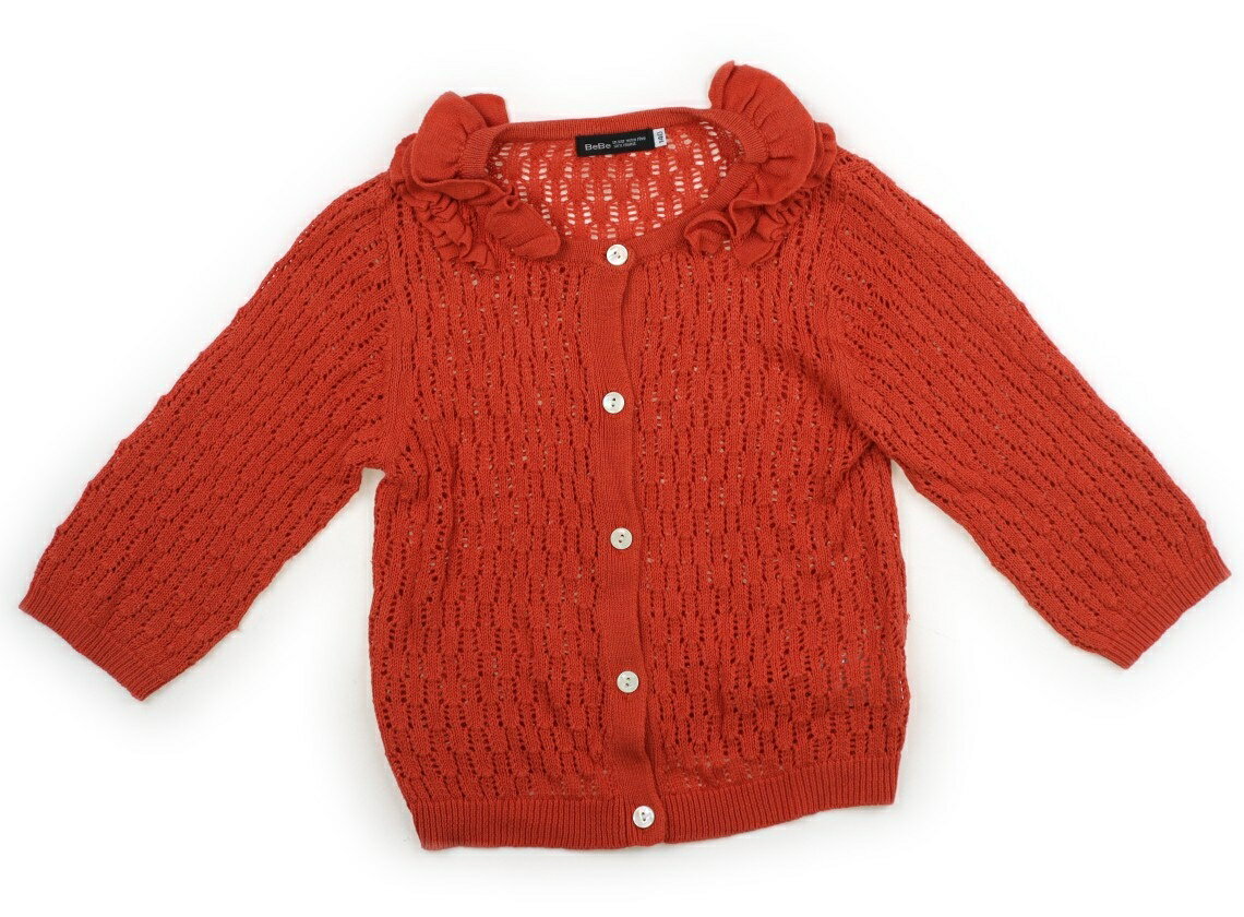 　ブランド 　BeBe(べべ) 　カテゴリー 　カーディガン 　サイズ 　140サイズ 　色 　オレンジ 　状態 　★★★★ 　記名 　なし 　ジャンル 　Girl かぎ編みニット。やや使用感ありますが、綺麗な状態です。 ＊【状態】【サイズ】に関しての詳しい説明はこちら