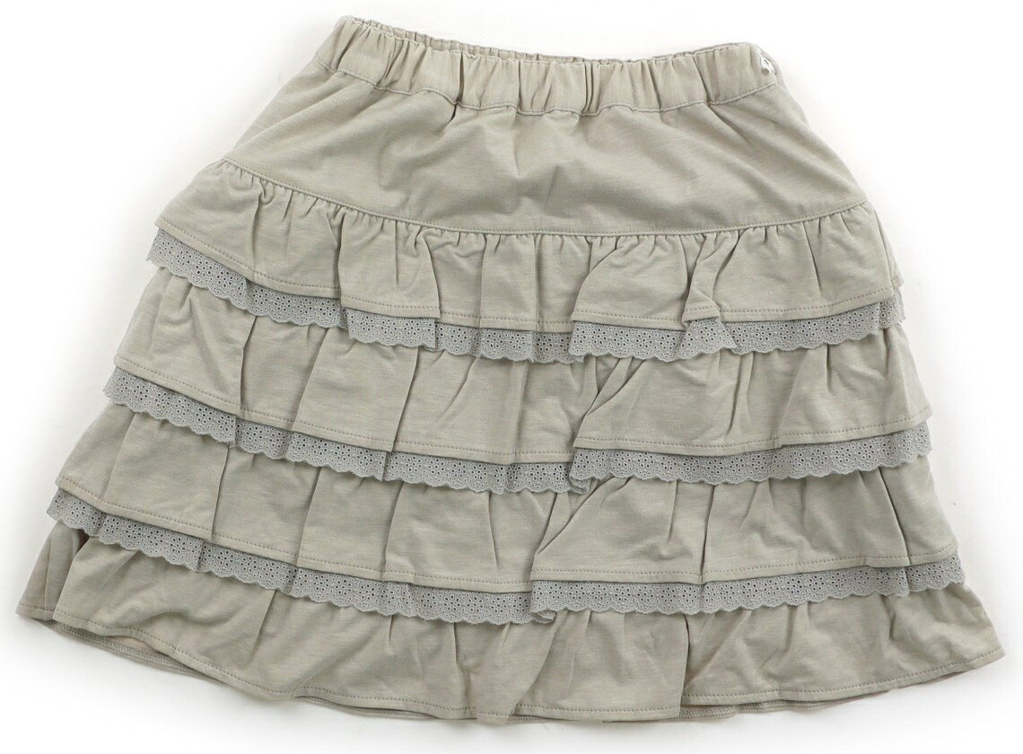 ファミリア familiar スカート 130 女の子 ベージュ、レース 子供服 ベビー服 キッズ アウトレット ユーズド 【中古】キッズ・ベビー・マタニティ