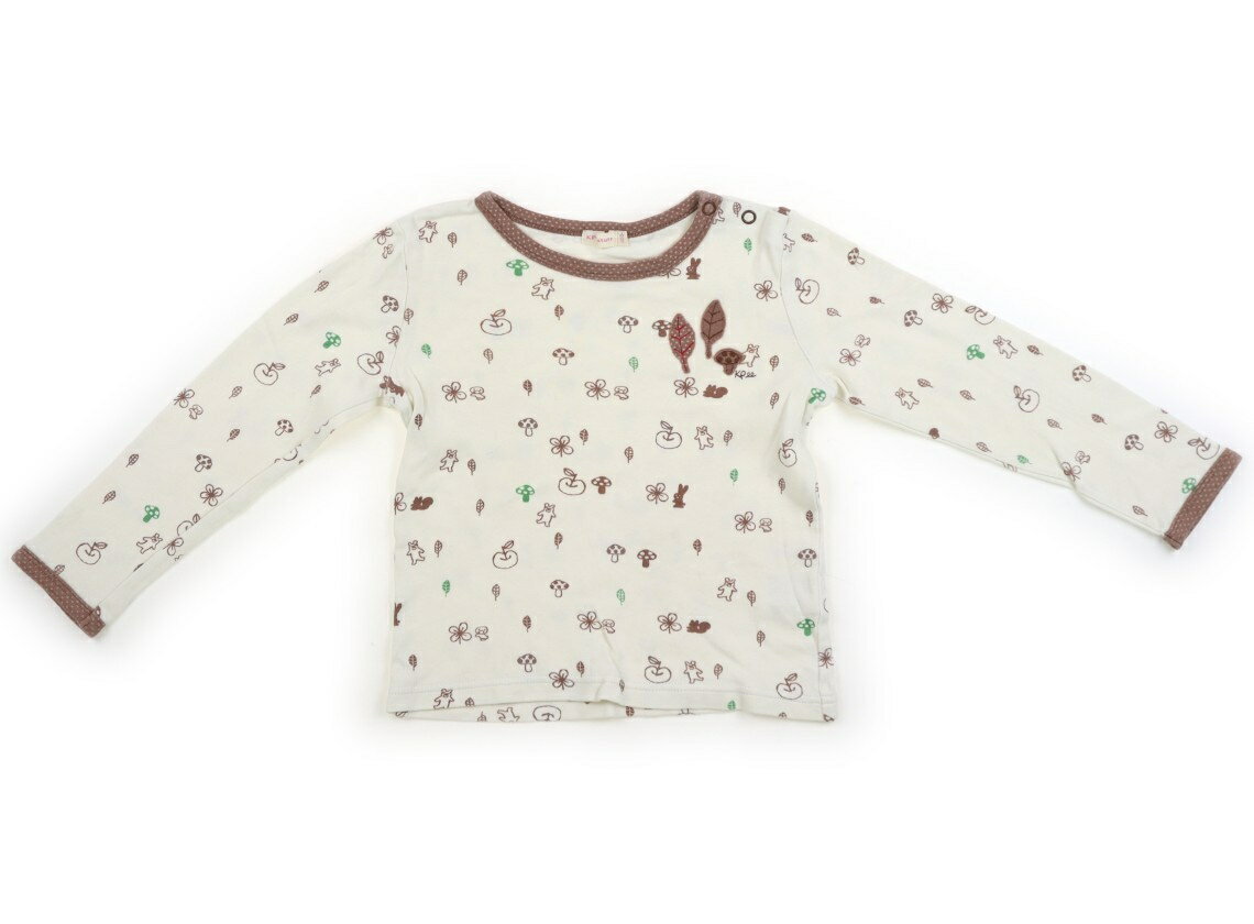 Rakuten - ニットプランナー（KP） Knit Planner(KP) Tシャツ・カットソー 110 女の子 クリーム系・総柄 子供服 ベビー服 キッズ アウトレット ユーズド 【中古】キッズ・ベビー・マタニティ