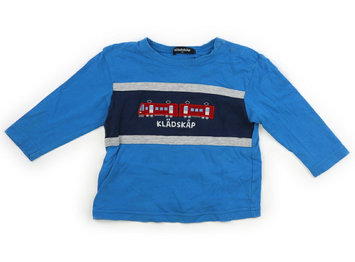クレードスコープ kladskap Tシャツ・カットソー 80 男の子 青、紺、赤、電車 子供服 ベビー服 キッズ アウトレット ユーズド 【中古】キッズ・ベビー・マタニティ