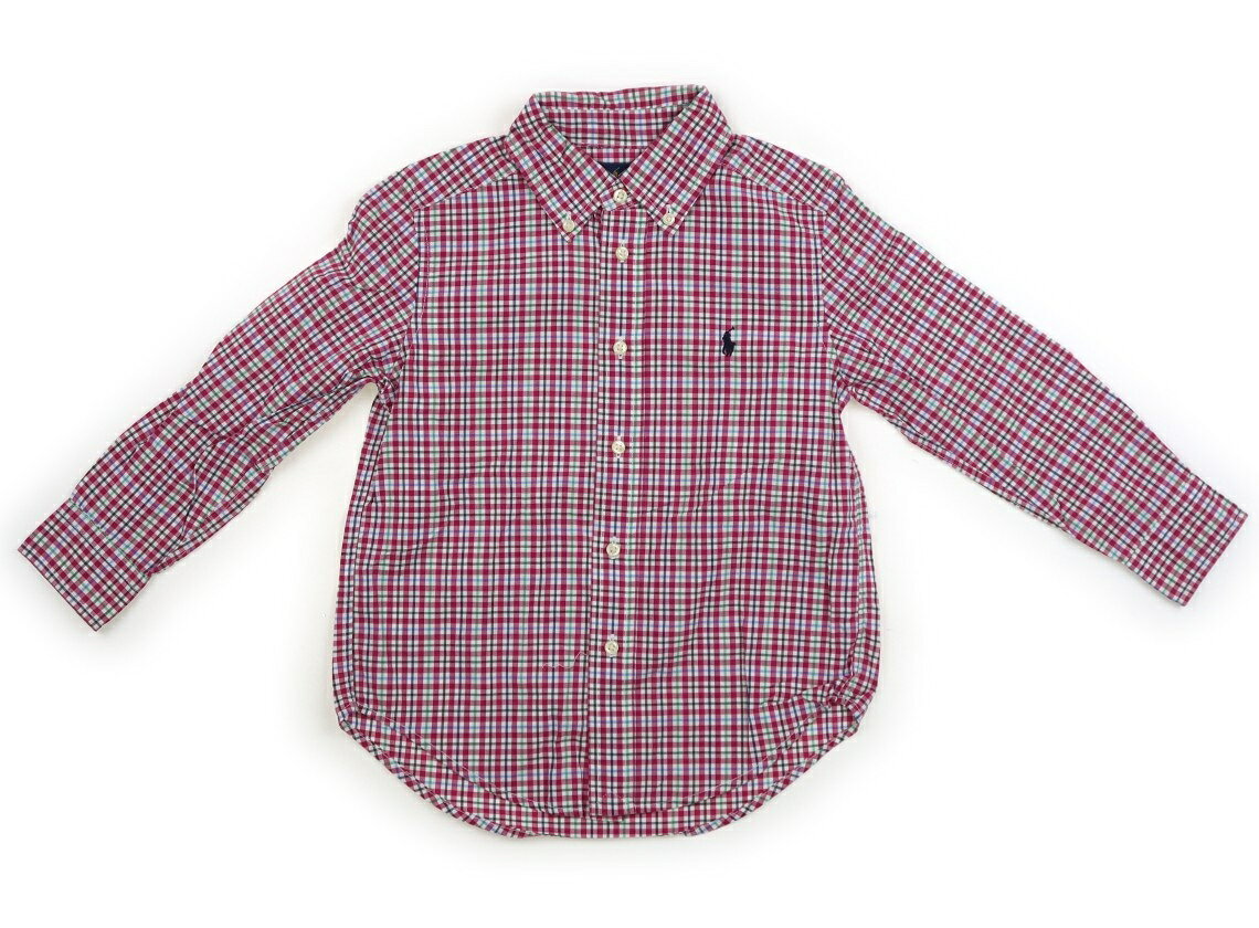 ラルフローレン Ralph Lauren シャツ・ブラウス 110 女の子 マゼンダピンク・グリーン・ブルー・ブラックチェック 子供服 ベビー服 キッズ アウトレット ユーズド 【中古】キッズ・ベビー・マタニティ