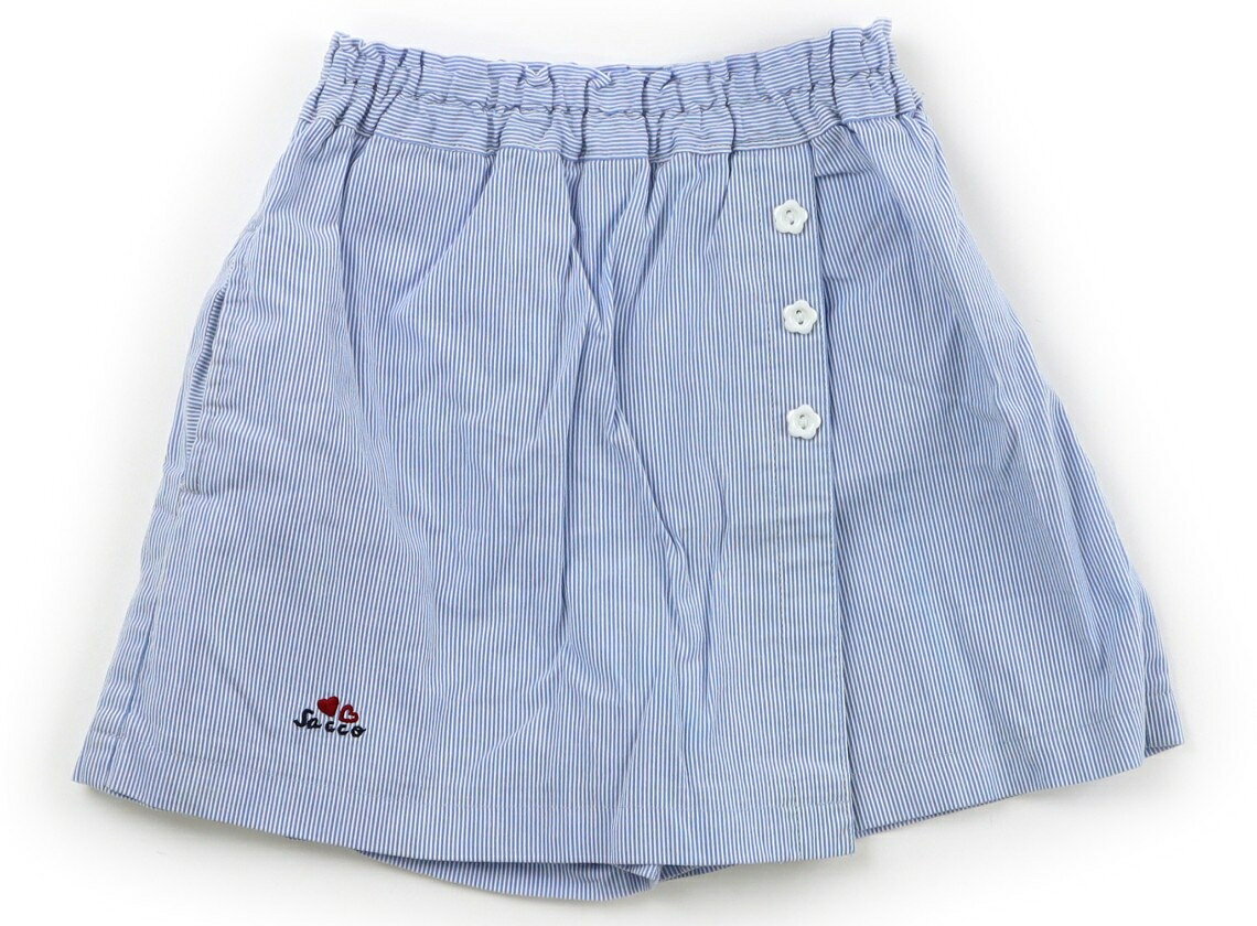 Culottes - サッコ SACCO キュロット 100 女の子 ライトブルー・ホワイト・ストライプ 子供服 ベビー服 キッズ アウトレット ユーズド 【中古】キッズ・ベビー・マタニティ
