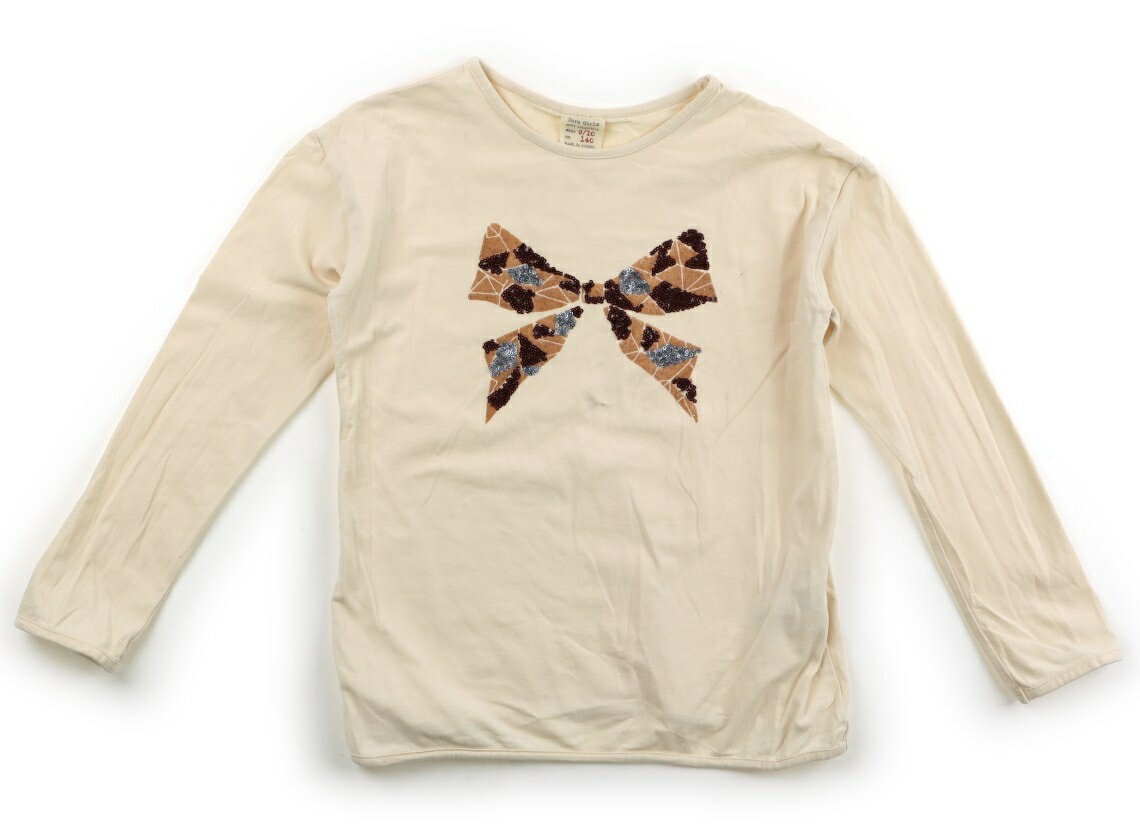 Rakuten - ザラ ZARA Tシャツ・カットソー 140 女の子 ベージュ、りぼん 子供服 ベビー服 キッズ アウトレット ユーズド 【中古】キッズ・ベビー・マタニティ