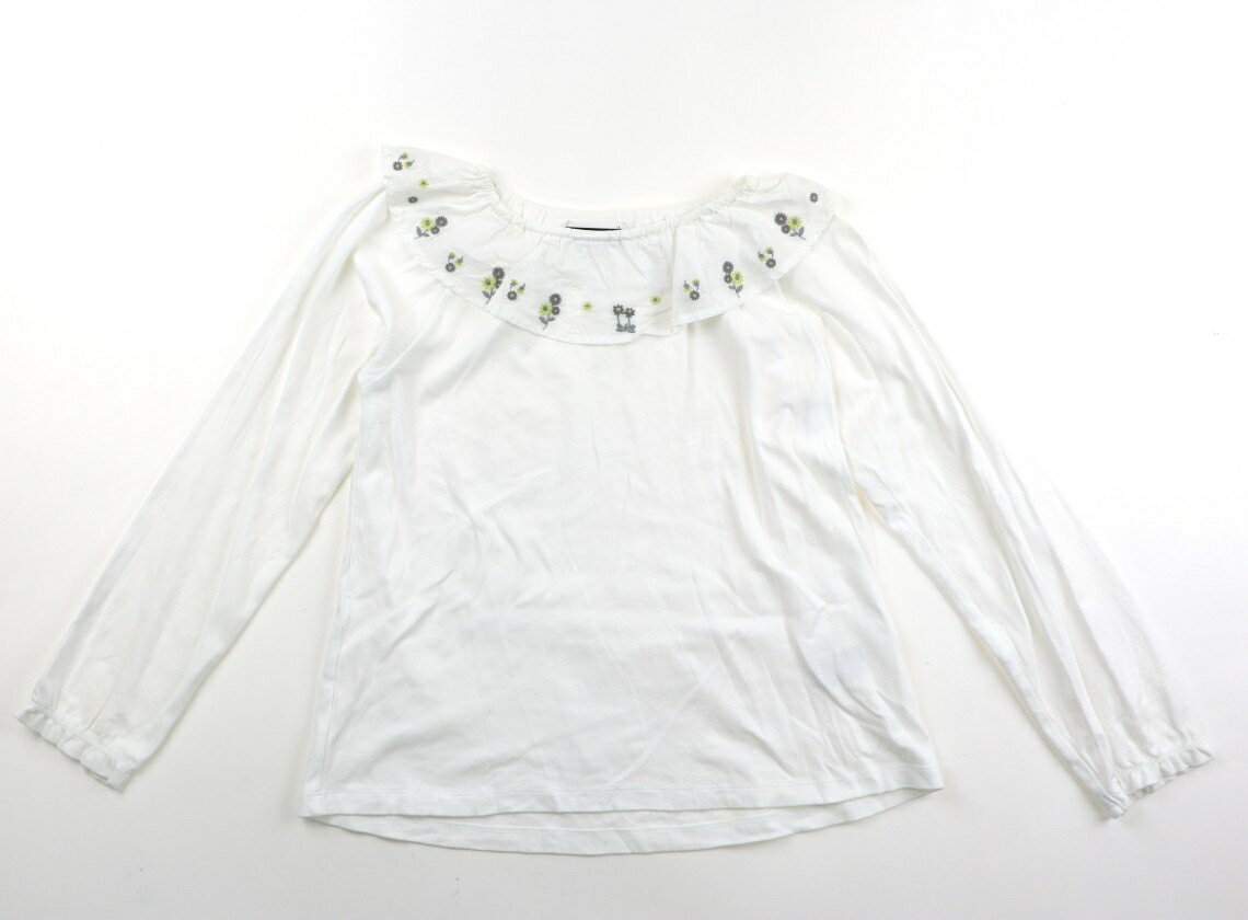 べべ BeBe Tシャツ・カットソー 150 女の子 白 子供服 ベビー服 キッズ アウトレット ユーズド 【中古】キッズ・ベビー・マタニティ