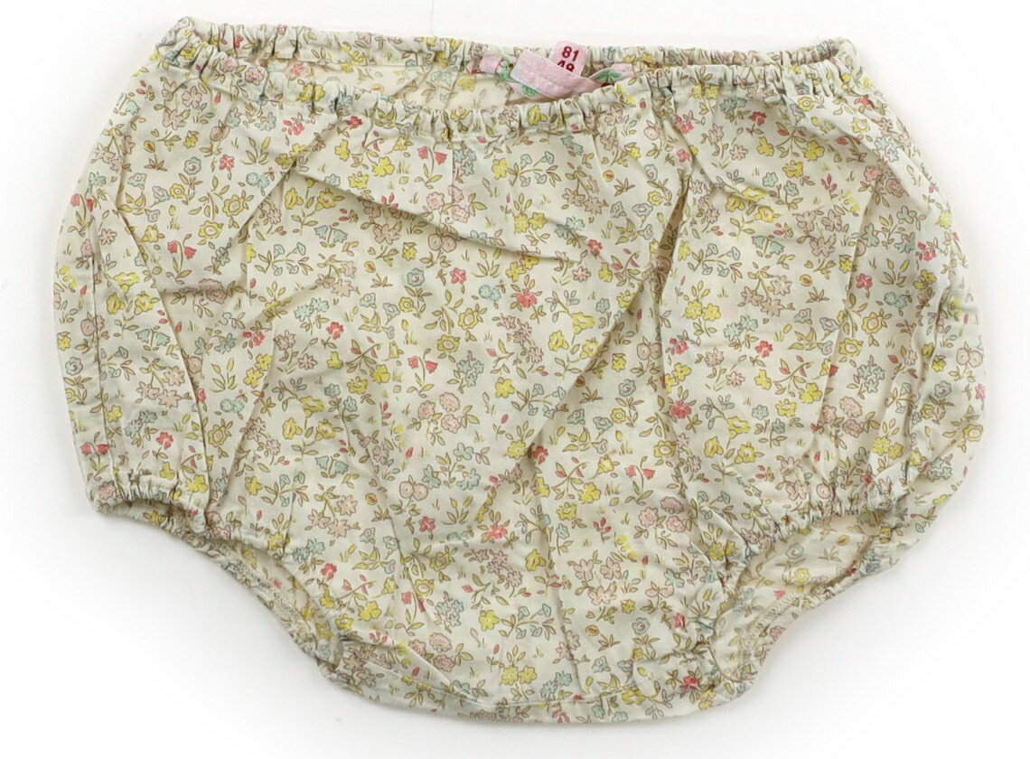 ボンポワン bonpoint ブルマ・ダイパーカバー 80 女の子 黄色小花 子供服 ベビー服 キッズ アウトレッ..