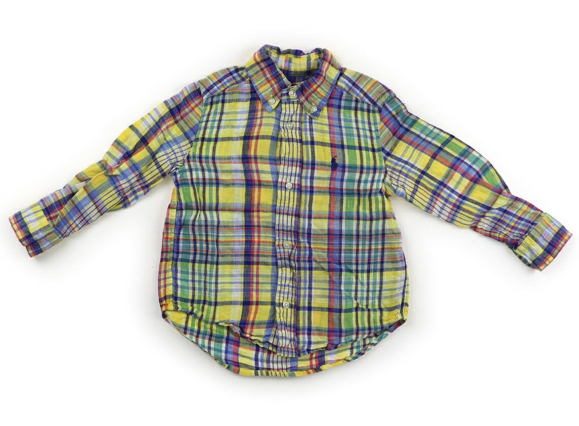 　ブランド 　POLO RALPH LAUREN(ポロラルフローレン) 　カテゴリー 　シャツ・ブラウス 　サイズ 　100サイズ 　色 　イエロー・ブルー・チェック 　状態 　★★★ 　記名 　なし 　ジャンル 　Boy 実際のサイズ表記は3T。シワと洗いざらし感がありますが、まだまだお使いいただけそうです。 ＊【状態】【サイズ】に関しての詳しい説明はこちら