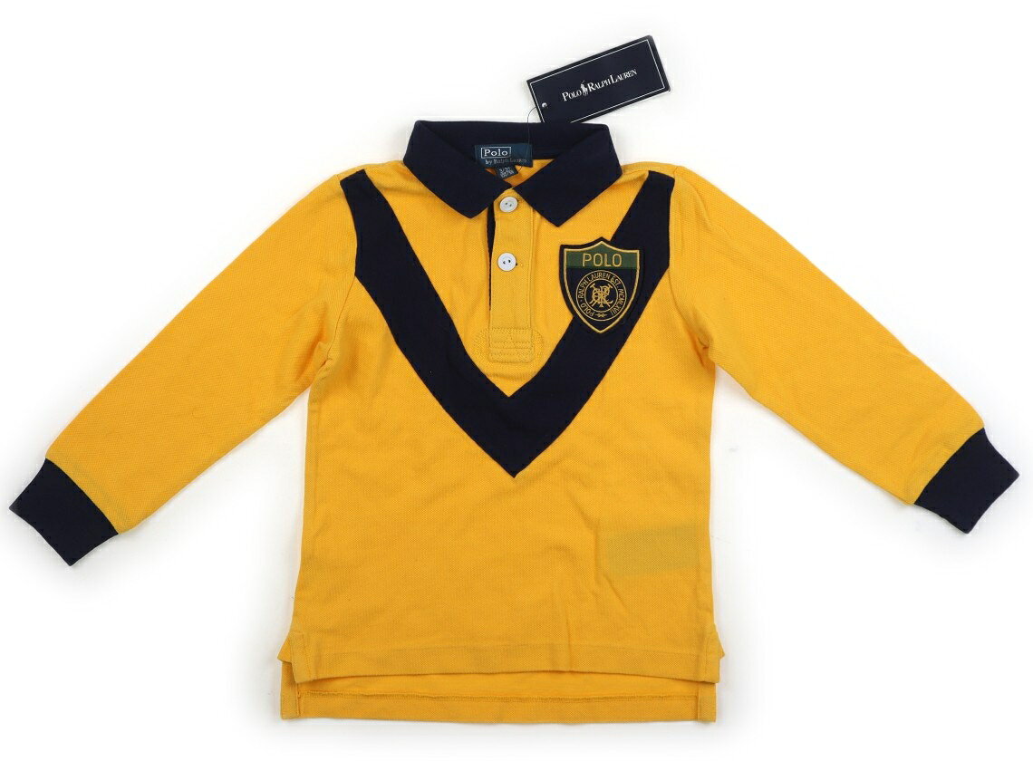 ポロラルフローレン POLO RALPH LAUREN ポロシャツ 100 男の子 黄色、ネイビー 子供服 ベビー服 キッズ アウトレット ユーズド 【中古】キッズ・ベビー・マタニティ