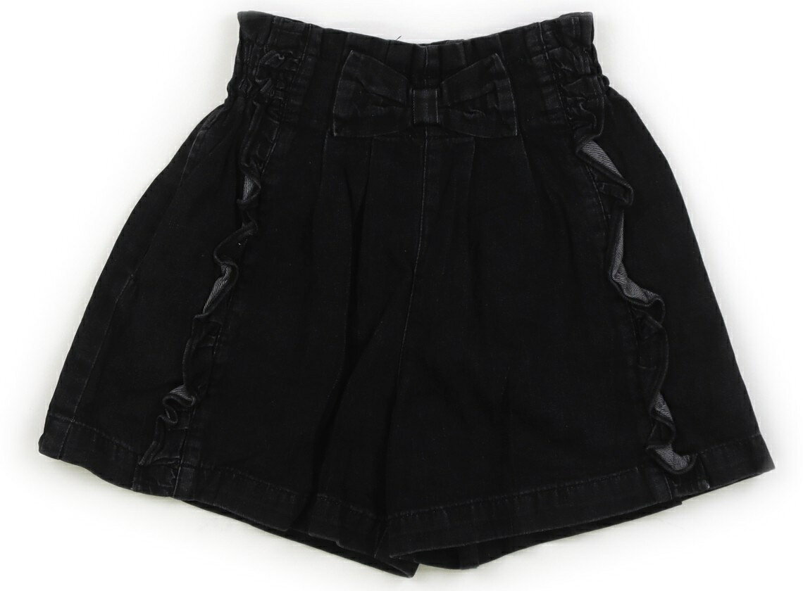 ニットプランナー（KP） Knit Planner(KP) ショートパンツ 110 女の子 ブラックデニム 子供服 ベビー服 キッズ アウトレット ユーズド 【中古】キッズ・ベビー・マタニティ