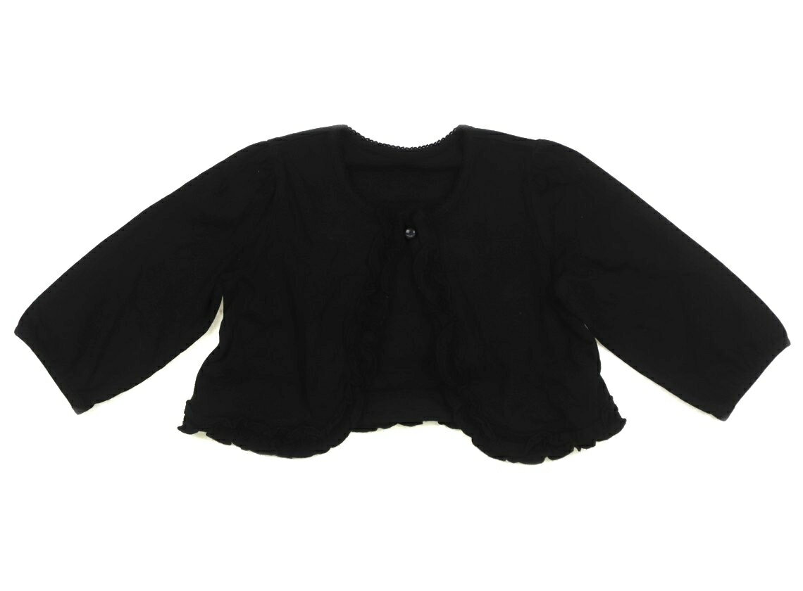 コムサフォセット COMME CA FOSSETTE カーディガン 100 女の子 黒、フリル 子供服 ベビー服 キッズ アウトレット ユーズド 【中古】キッズ・ベビー・マタニティ