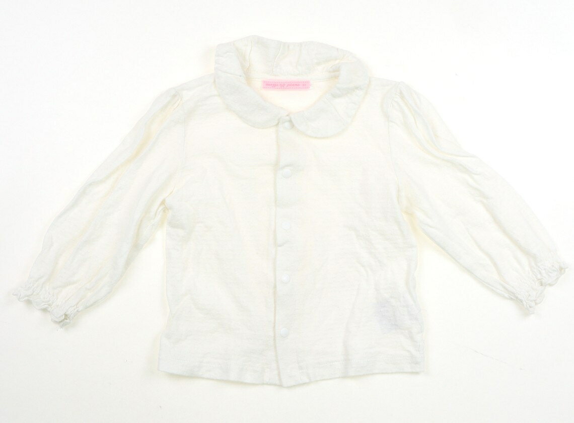 メゾピアノ mezzo piano シャツ・ブラウス 80 女の子 オフホワイト 子供服 ベビー服 キッズ アウトレット ユーズド 【中古】キッズ・ベビー・マタニティ