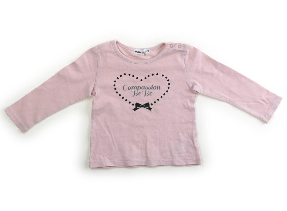 べべ BeBe Tシャツ・カットソー 90 女の子 ピンク系 子供服 ベビー服 キッズ アウトレット ユーズド 【中古】キッズ・ベビー・マタニティ
