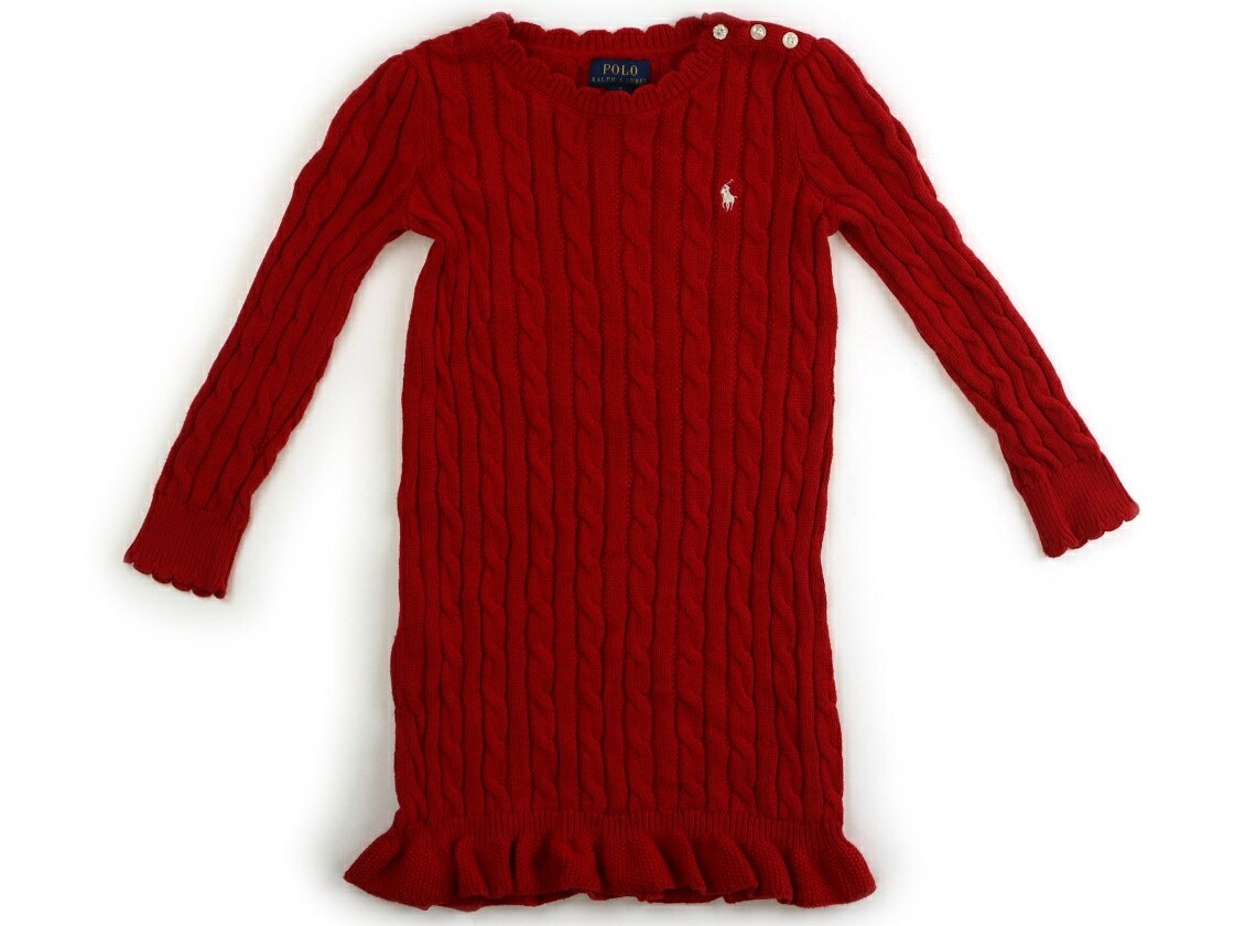 ポロラルフローレン POLO RALPH LAUREN ワンピース 150 女の子 レッド 子供服 ベビー服 キッズ アウトレット ユーズド 【中古】キッズ・ベビー・マタニティ