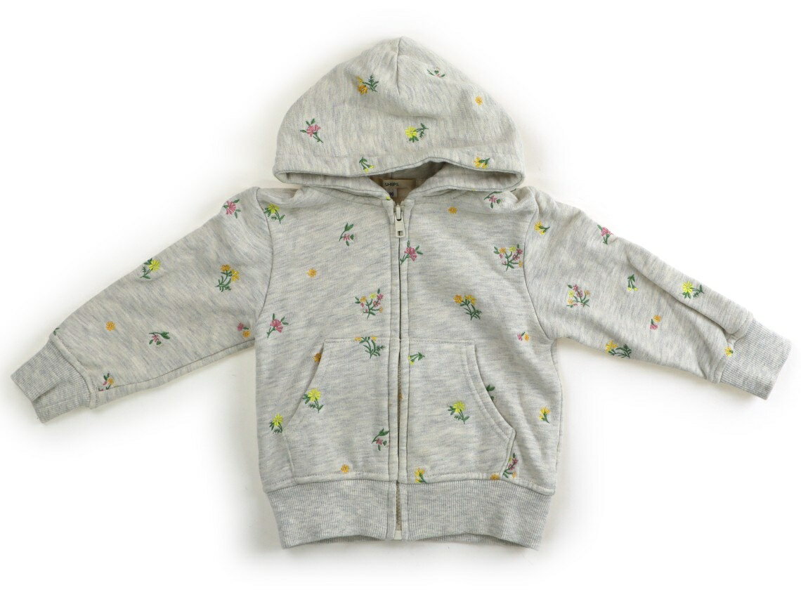 　ブランド 　SHIPS(シップス) 　カテゴリー 　パーカー 　サイズ 　90サイズ 　色 　グレー、花柄刺繍 　状態 　★★（返品不可） 　記名 　なし 　ジャンル 　Girl トレーナー地。腹部に薄い黄色いシミ、ファスナー横に汚れが少しあり。使用感あります。 ＊【状態】【サイズ】に関しての詳しい説明はこちら