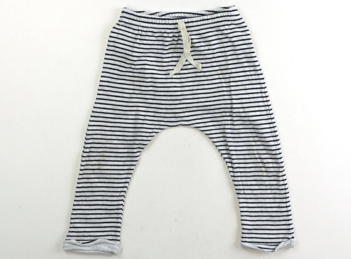 Spats - プチバトー PETIT BATEAU レギンス 80 男の子 ホワイト・ブラック・ボーダー 子供服 ベビー服 キッズ アウトレット ユーズド 【中古】キッズ・ベビー・マタニティ