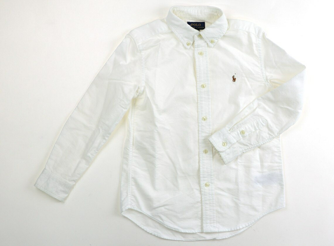 　ブランド 　POLO RALPH LAUREN(ポロラルフローレン) 　カテゴリー 　シャツ・ブラウス 　サイズ 　130サイズ 　色 　ホワイト 　状態 　★★（返品不可） 　記名 　なし 　ジャンル 　Boy 実際のサイズ表記は7。袖口に薄茶色いシミあり。全体的にくすんでいますが、普段使いにいかがでしょうか。 ＊【状態】【サイズ】に関しての詳しい説明はこちら