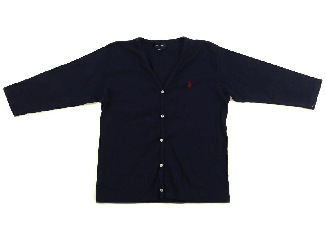 　ブランド 　Ralph Lauren(ラルフローレン) 　カテゴリー 　カーディガン 　サイズ 　160サイズ 　色 　ネイビー 　状態 　★★★ 　記名 　なし 　ジャンル 　Boy カットソー素材。全体に色あせ・毛羽立ちがありますが、まだまだ普段着として活躍してくれそうです。 ＊【状態】【サイズ】に関しての詳しい説明はこちら