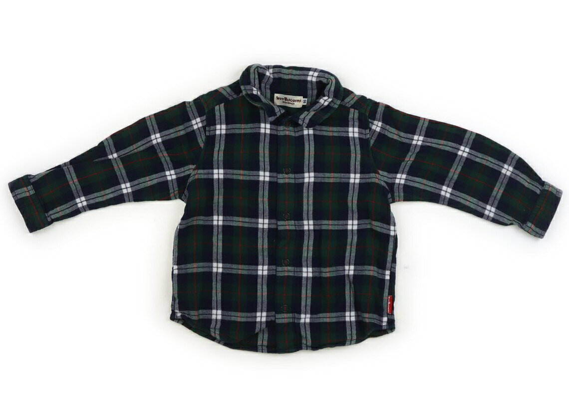 　ブランド 　Hot Biscuits(ホットビスケッツ) 　カテゴリー 　シャツ・ブラウス 　サイズ 　90サイズ 　色 　ネイビー・グリーン・レッド系チェック 　状態 　★★★ 　記名 　なし 　ジャンル 　Boy ガーゼ素材。ボタンはスナップです。全体的に使用感がありますが、特に目立つ汚れはなくまだお使い頂けそうです。 ＊【状態】【サイズ】に関しての詳しい説明はこちら