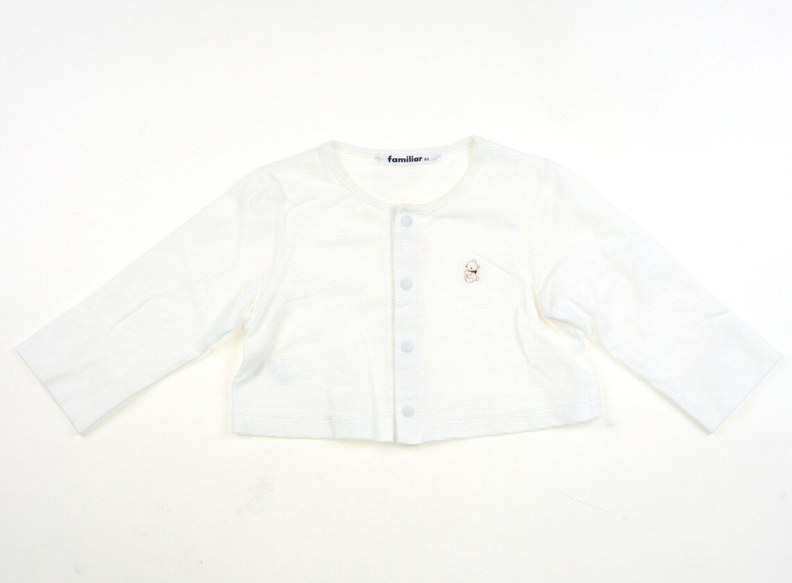 ファミリア familiar カーディガン 80 女の子 ホワイト 子供服 ベビー服 キッズ アウトレット ユーズド 【中古】キッズ・ベビー・マタニティ