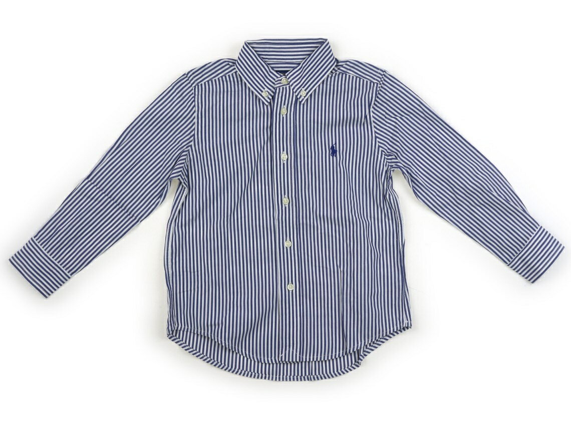 ポロラルフローレン POLO RALPH LAUREN シャツ・ブラウス 110 男の子 青、白 子供服 ベビー服 キッズ アウトレット ユーズド 【中古】キッズ・ベビー・マタニティ