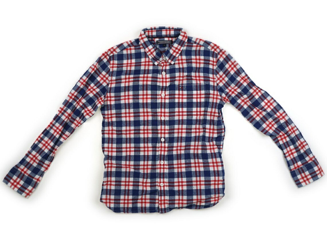 トミーヒルフィガー Tommy Hilfiger シャツ・ブラウス 150 男の子 紺、赤、白 子供服 ベビー服 キッズ アウトレット ユーズド 【中古】キッズ・ベビー・マタニティ