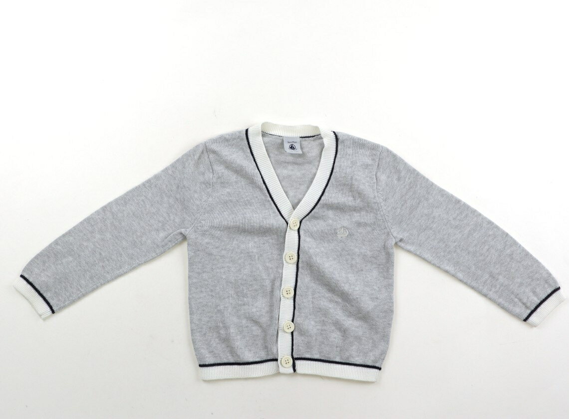 プチバトー PETIT BATEAU カーディガン 95 男の子 ライトグレー・オフ 子供服 ベビー服 キッズ アウトレット ユーズド 【中古】キッズ・ベビー・マタニティ