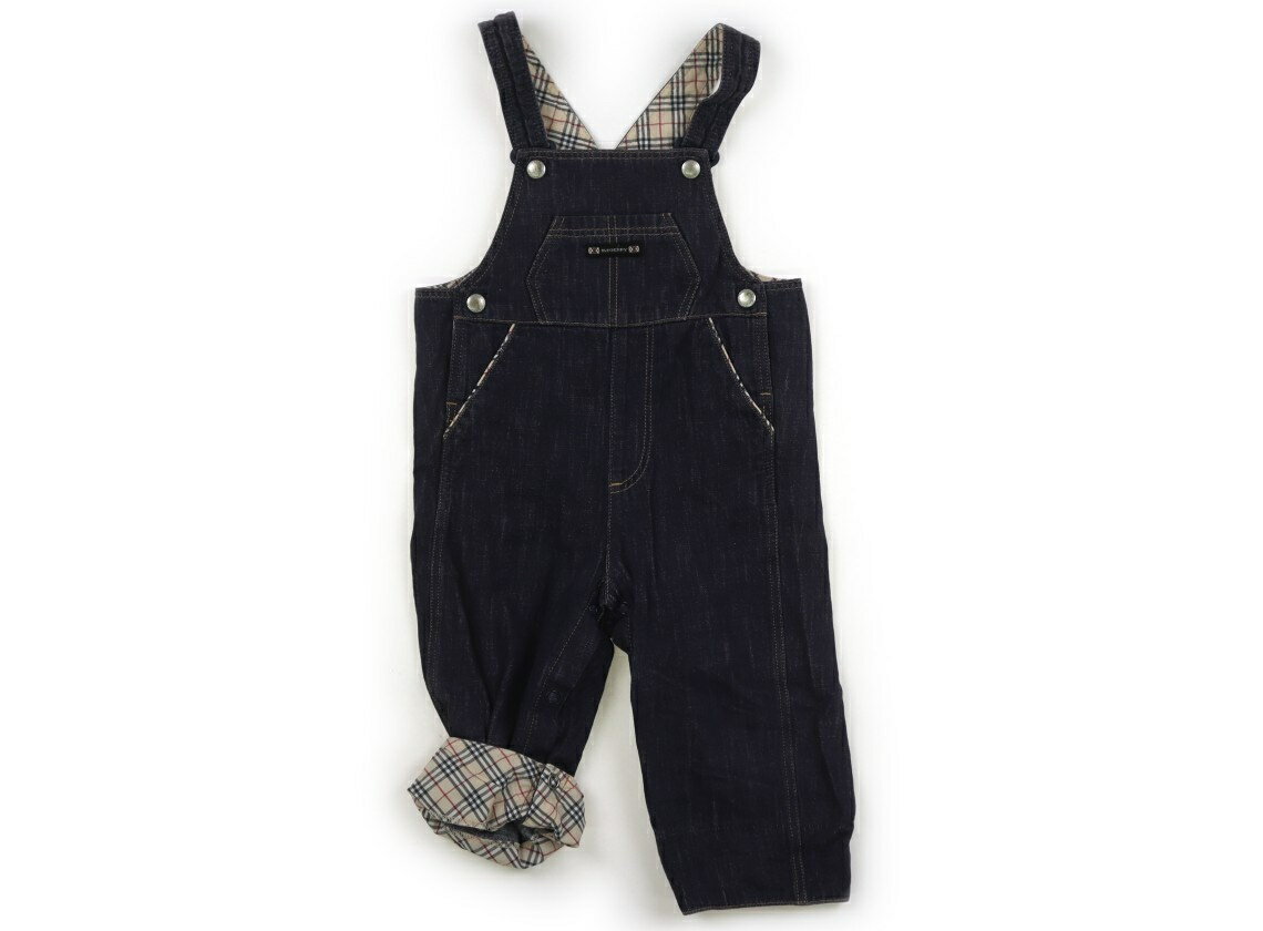 バーバリー BURBERRY ベビーオーバーオール 80 男の子 インディゴブルー 子供服 ベビー服 キッズ アウトレット ユーズド 【中古】キッズ・ベビー・マタニティ