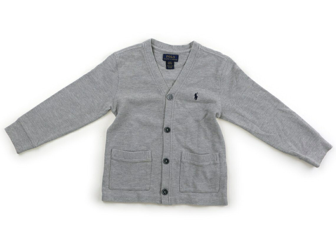 　ブランド 　POLO RALPH LAUREN(ポロラルフローレン) 　カテゴリー 　カーディガン 　サイズ 　110サイズ 　色 　グレー 　状態 　★★（返品不可） 　記名 　なし 　ジャンル 　Boy 鹿の子地。右ポケットに黄色いシミがあります。両袖口に白いインクの様な汚れがありますが、まだお使いいただけそうです。 ＊【状態】【サイズ】に関しての詳しい説明はこちら
