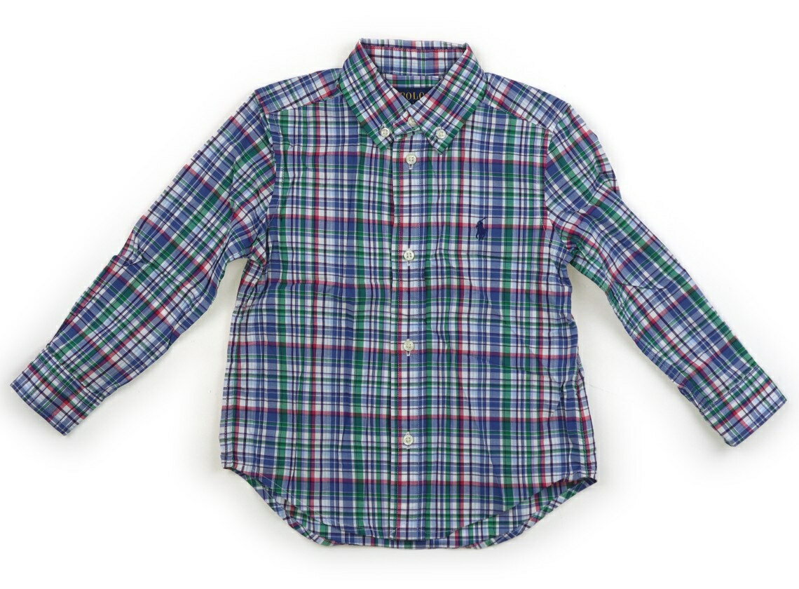 ポロラルフローレン POLO RALPH LAUREN シャツ・ブラウス 100 男の子 青・緑・ピンク・チェック 子供服 ベビー服 キッズ アウトレット ユーズド 【中古】キッズ・ベビー・マタニティ
