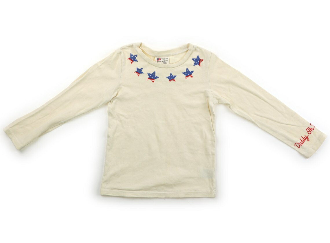 ダディーオーダディー Daddy Oh Daddy Tシャツ・カットソー 120 女の子 クリームホワイト・星条旗柄星 子供服 ベビー服 キッズ アウトレット ユーズド 【中古】キッズ・ベビー・マタニティ