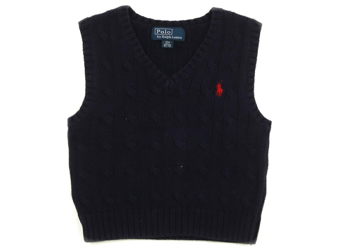 ポロラルフローレン POLO RALPH LAUREN ベスト 80 男の子 ネイビー 子供服 ベビー服 キッズ アウトレット ユーズド 【中古】キッズ・ベビー・マタニティ