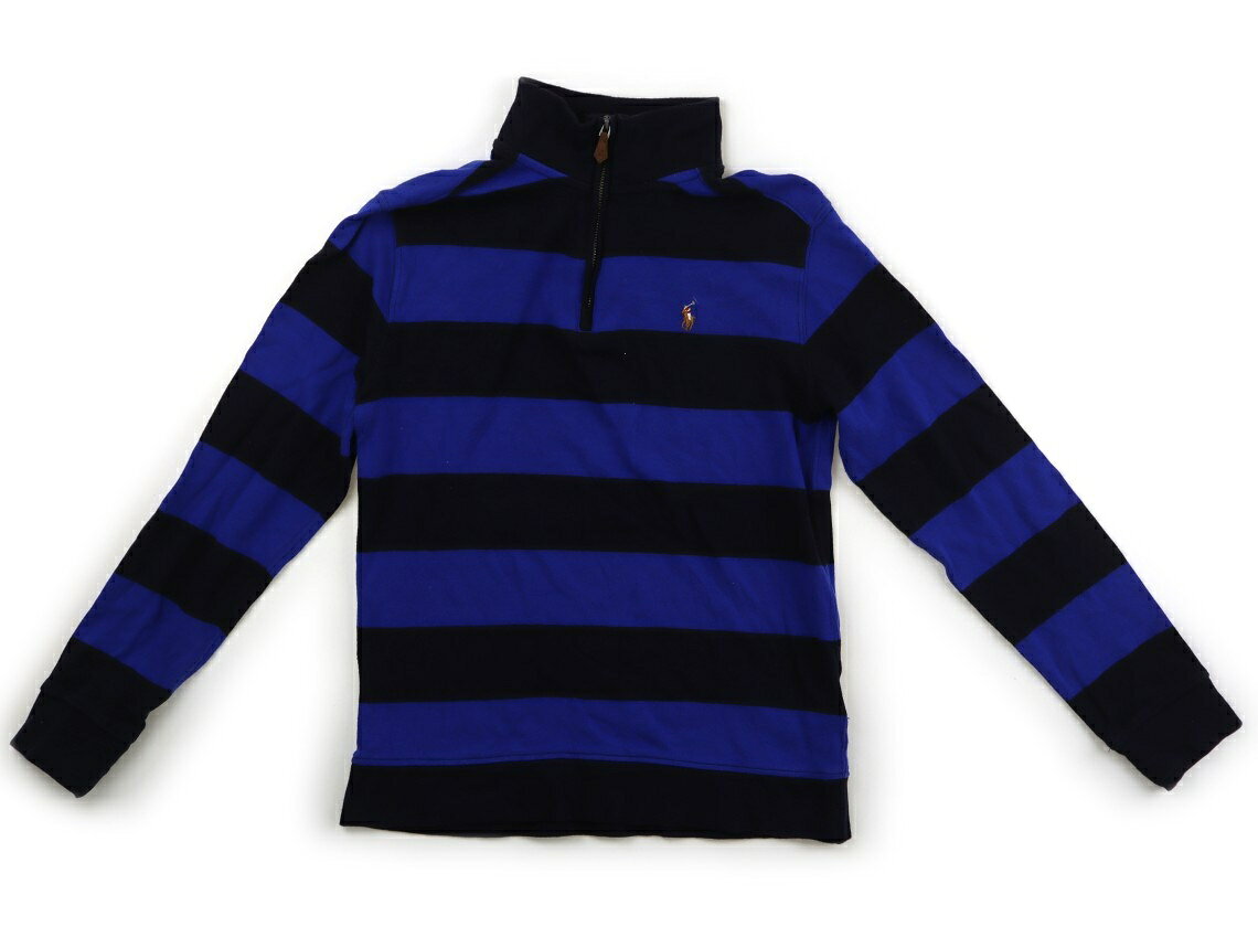 　ブランド 　POLO RALPH LAUREN(ポロラルフローレン) 　カテゴリー 　トレーナー・プルオーバー 　サイズ 　160サイズ 　色 　ブラック・ブルー・ボーダー 　状態 　★★★ 　記名 　なし 　ジャンル 　Boy 実際のサイズ表記はL(14-16)。コットン素材。色褪せと毛羽立ちがありますが、まだまだお使いいただけそうです。 ＊【状態】【サイズ】に関しての詳しい説明はこちら