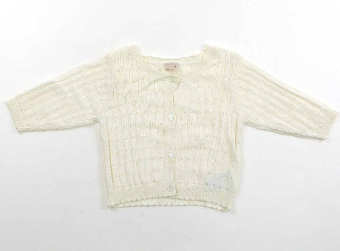 プティマイン petit main カーディガン 80 女の子 白 子供服 ベビー服 キッズ アウトレット ユーズド 【中古】キッズ・ベビー・マタニティ