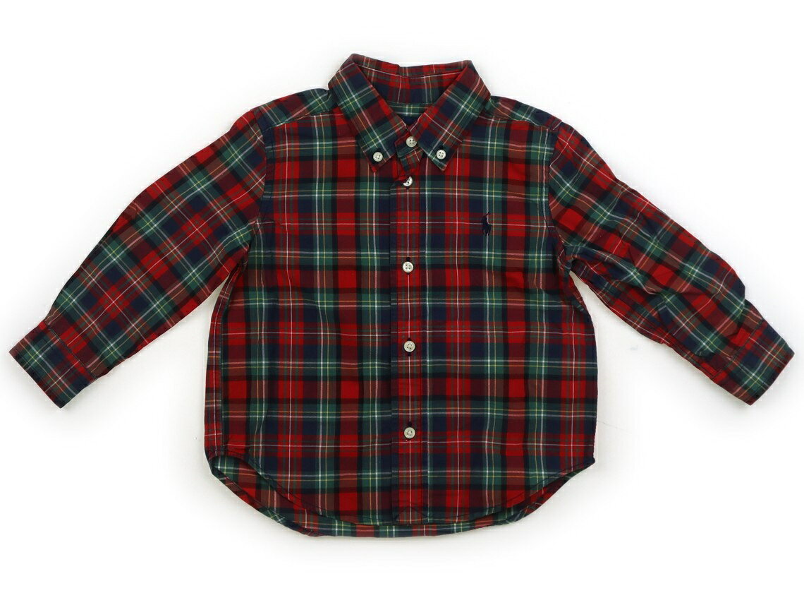 Rakuten - ラルフローレン Ralph Lauren シャツ・ブラウス 90 男の子 レッド・グリーン・タータンチェック 子供服 ベビー服 キッズ アウトレット ユーズド 【中古】キッズ・ベビー・マタニティ