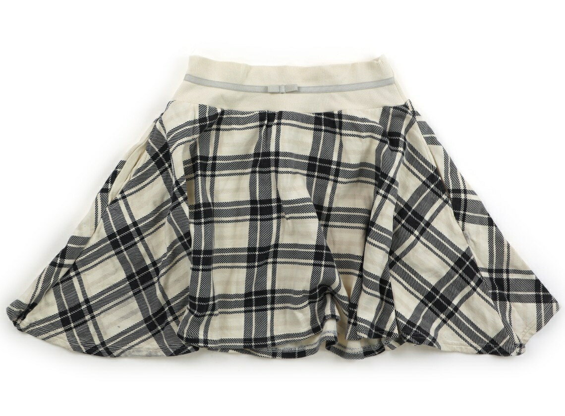 組曲 Kumikyoku スカート 140 女の子 アイボリー・グレー 子供服 ベビー服 キッズ アウトレット ユーズド 【中古】キッズ・ベビー・マタニティ