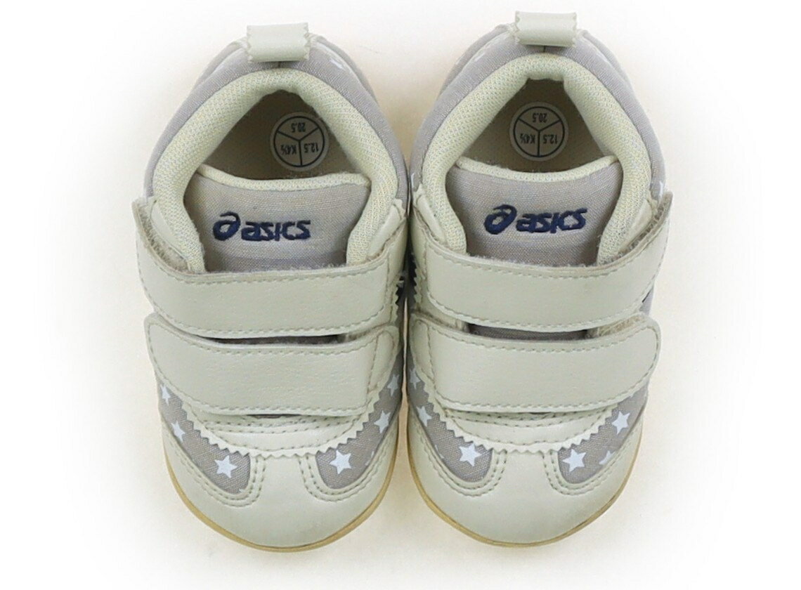 アシックス Asics スニーカー 靴12cm～ 男の子 星柄ホワイトグレー 子供服 ベビー服 キッズ アウトレット ユーズド 【中古】キッズ・ベビー・マタニティ