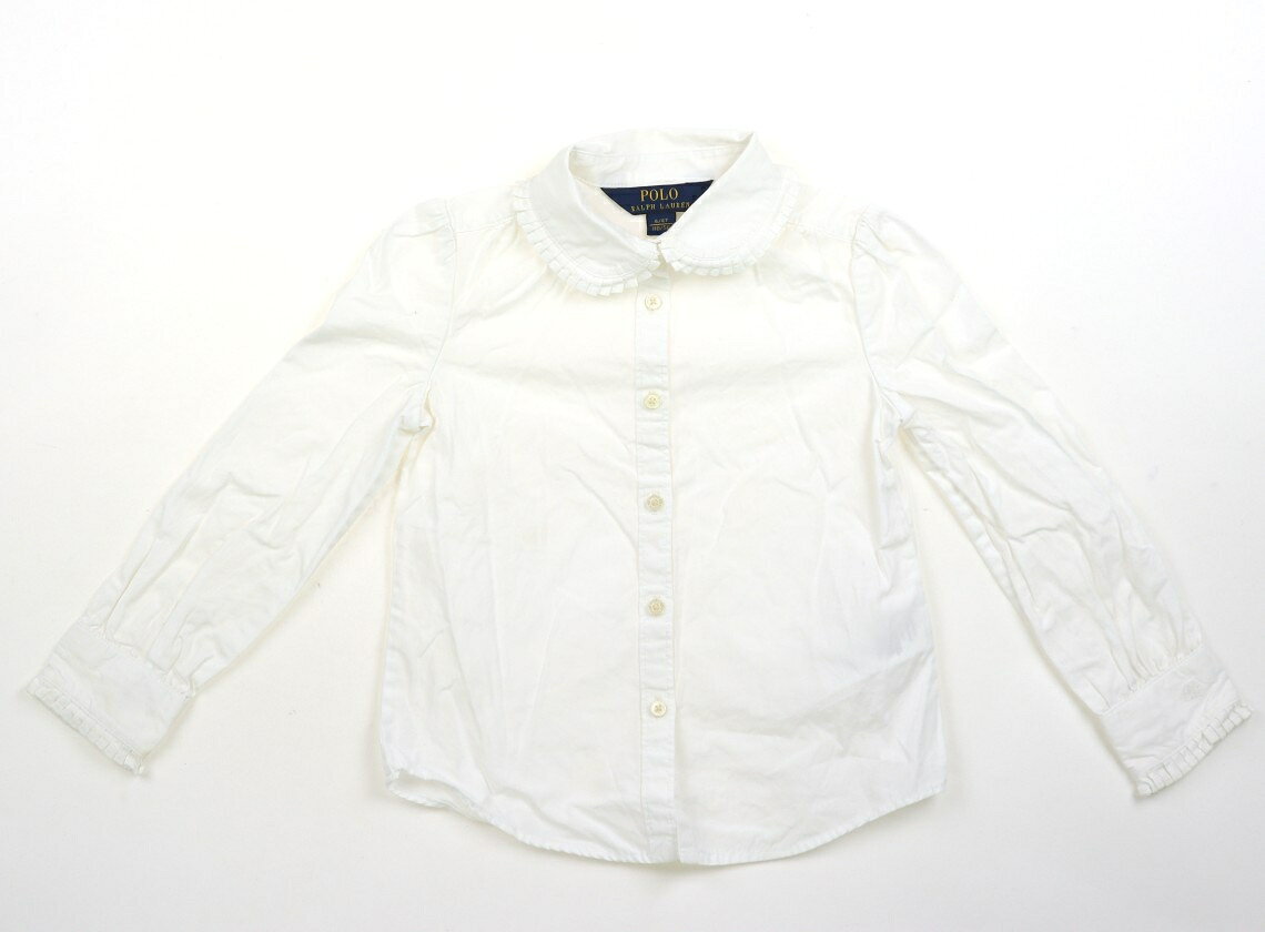 ポロラルフローレン POLO RALPH LAUREN シャツ・ブラウス 110 女の子 白 子供服 ベビー服 キッズ アウトレット ユーズド 【中古】キッズ・ベビー・マタニティ
