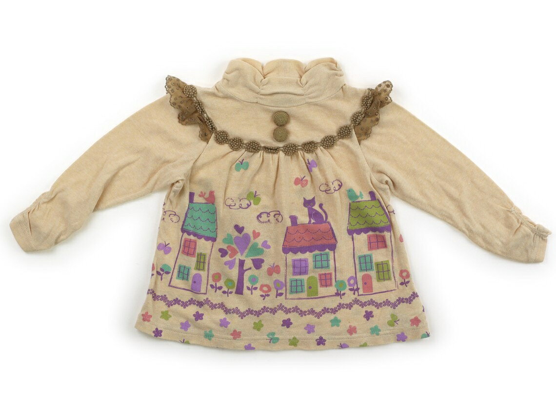 　ブランド 　ANNA SUI(アナスイ) 　カテゴリー 　Tシャツ・カットソー 　サイズ 　100サイズ 　色 　ベージュ系 　状態 　★★（返品不可） 　記名 　なし 　ジャンル 　Girl 全体に色あせ・毛羽立ちがあります。前裾あたりに、インク跡が複数見受けられます。襟ぐり、袖口、ヨレ感あり。使用感ありますが、まだお使いいただけそうです。 ＊【状態】【サイズ】に関しての詳しい説明はこちら
