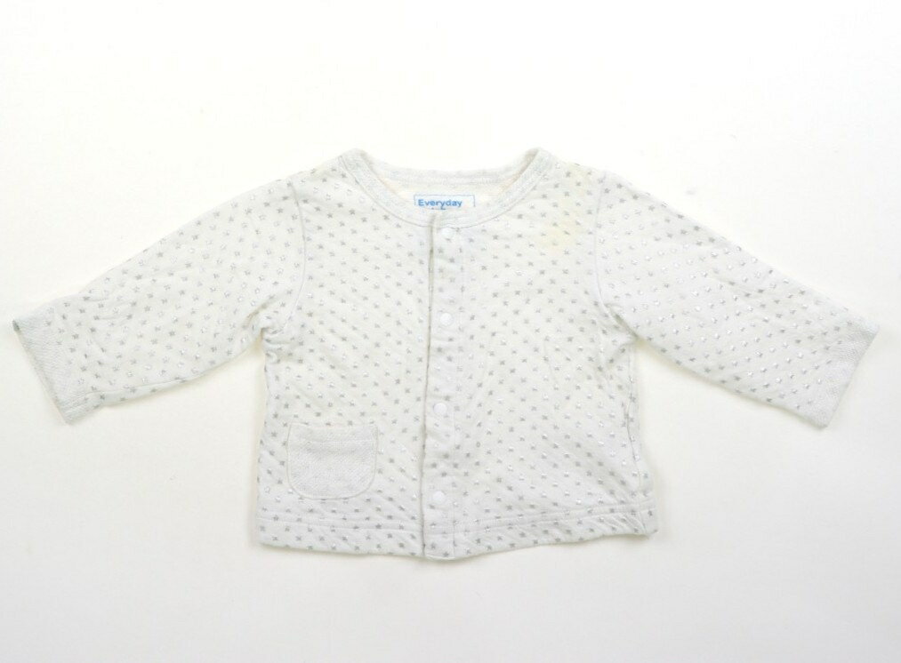 ビームス BEAMS カーディガン 70 男の子 白、シルバー星柄 子供服 ベビー服 キッズ アウトレット ユーズド 【中古】キッズ・ベビー・マタニティ