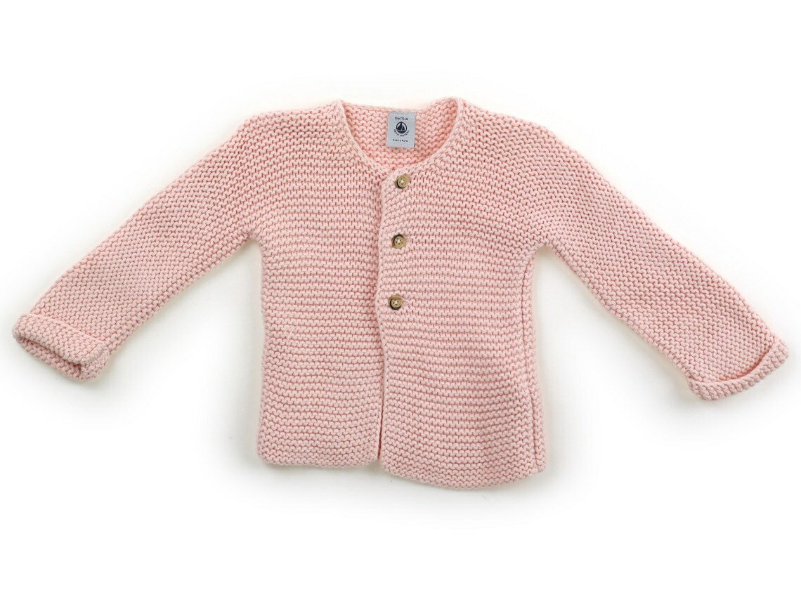 Rakuten - プチバトー PETIT BATEAU カーディガン 70 女の子 ピンク 子供服 ベビー服 キッズ アウトレット ユーズド 【中古】キッズ・ベビー・マタニティ