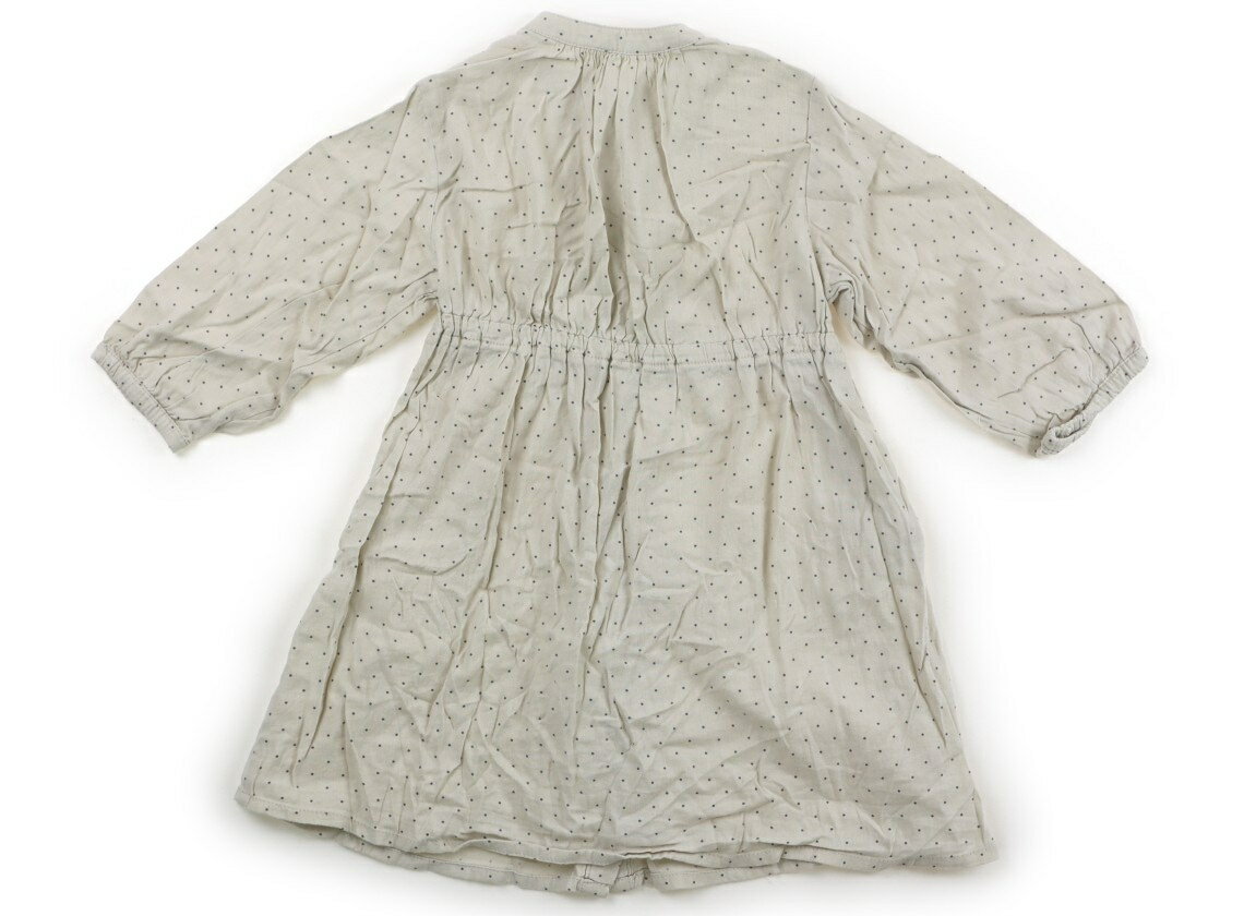 アプレレクール apres les cours ワンピース 100 女の子 グレージュ・水玉 子供服 ベビー服 キッズ アウトレット ユーズド 【中古】キッズ・ベビー・マタニティ