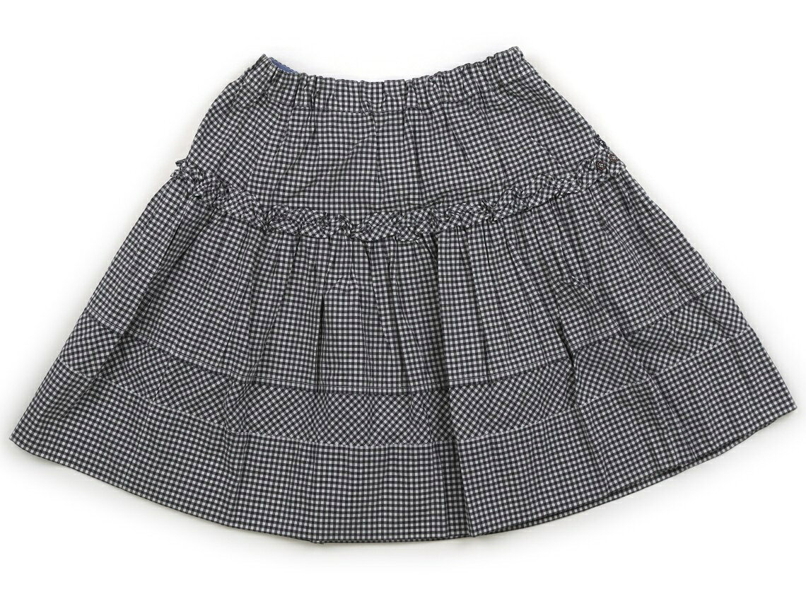 Rakuten - ファミリア familiar スカート 150 女の子 格子柄　白黒 子供服 ベビー服 キッズ アウトレット ユーズド 【中古】キッズ・ベビー・マタニティ