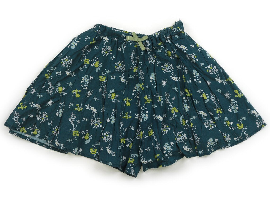 ノイユ Noeil キュロット 130 女の子 ピーコックグリーン、花柄 子供服 ベビー服 キッズ アウトレット ユーズド 【中古】キッズ・ベビー・マタニティ